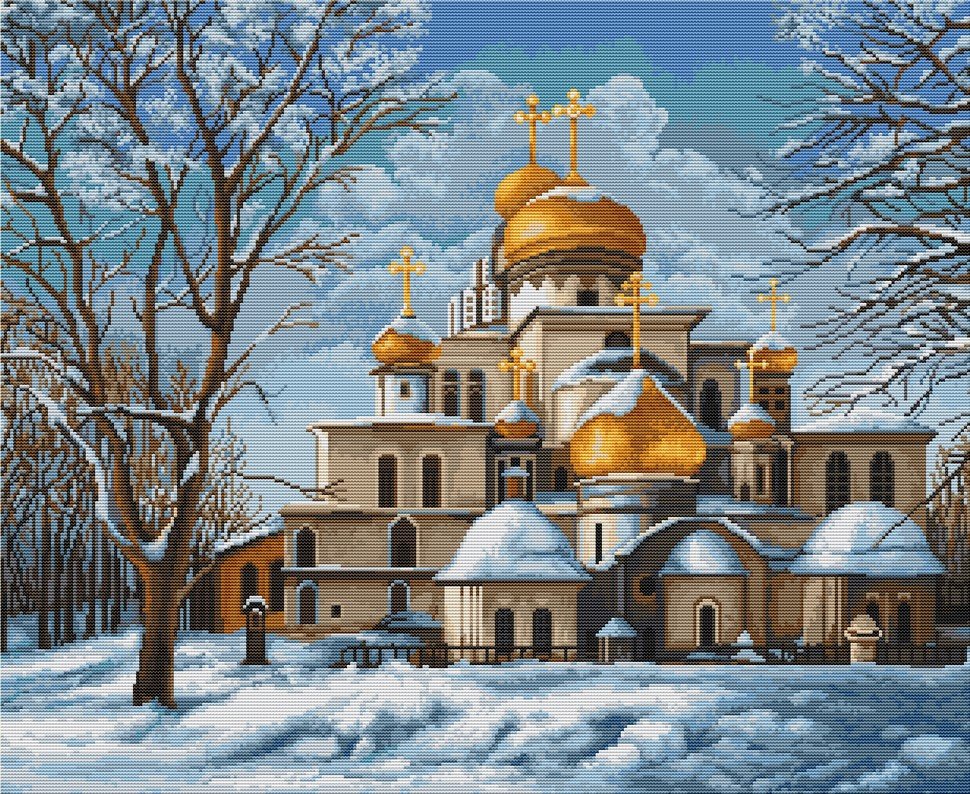 Рисунок вышивки церковь Рисунок вышивки церковь